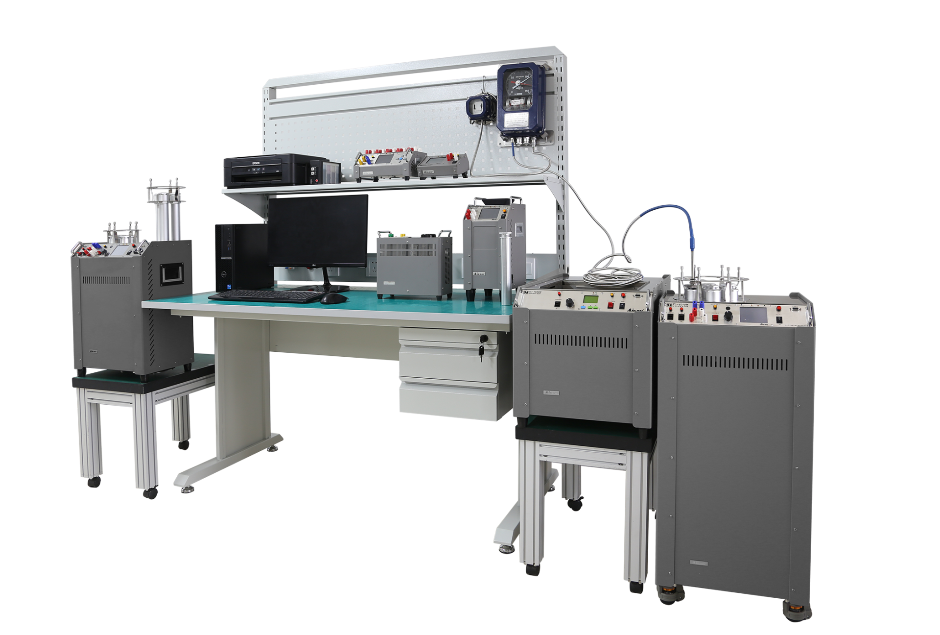 Calibration system for top-oil/winding temp. measuring equipment of oil transform