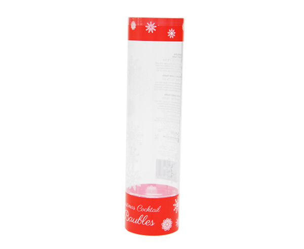 Transparent plastic tube packaging