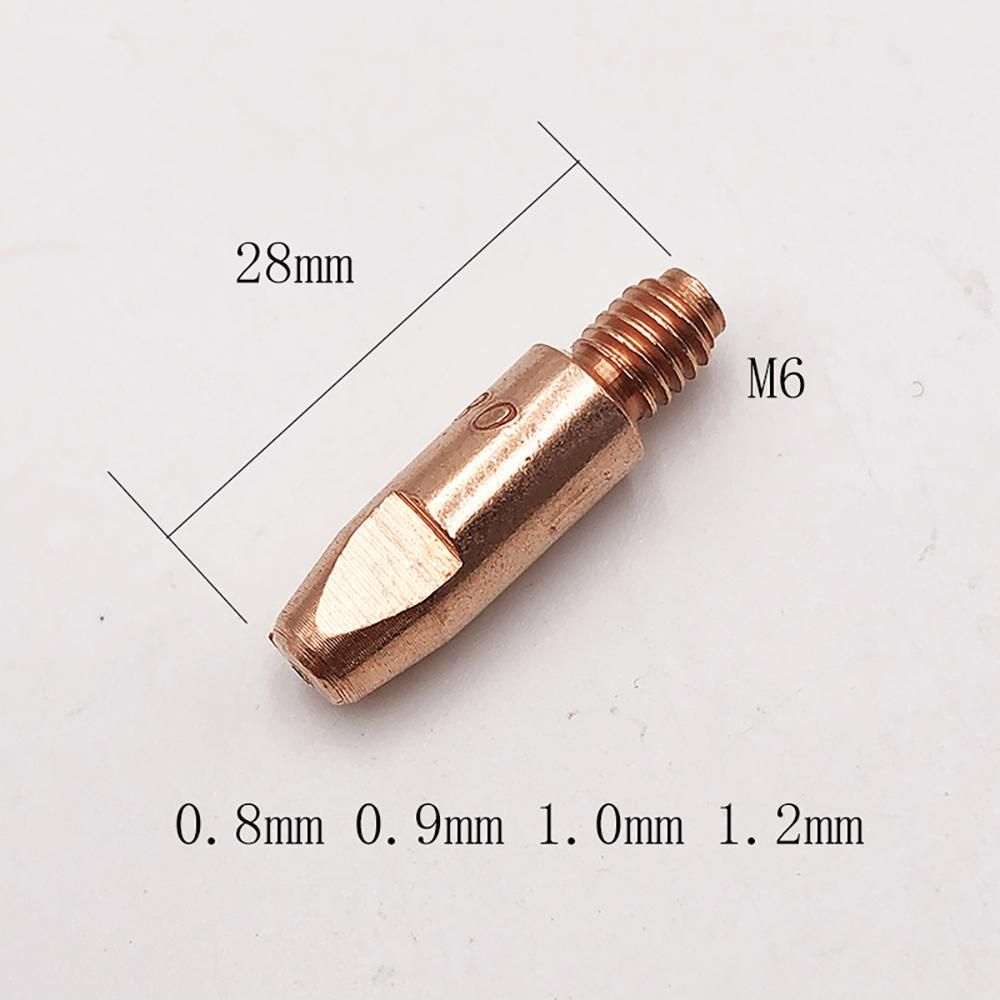 Binzel Series Welding Torch Wear Parts Contact Tip M6*28mm*1.0 E-cu