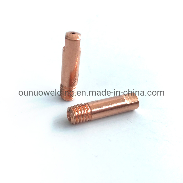 Binzel Series Welding Torch Wear Parts Contact Tip M6*25mm*0.8 E-cu