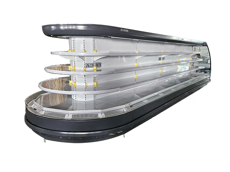 Circular air curtain cabinet