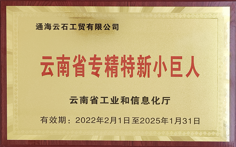云南省专精特新小巨人