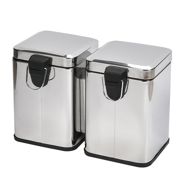 Double 6L Recycle Pedal Bin