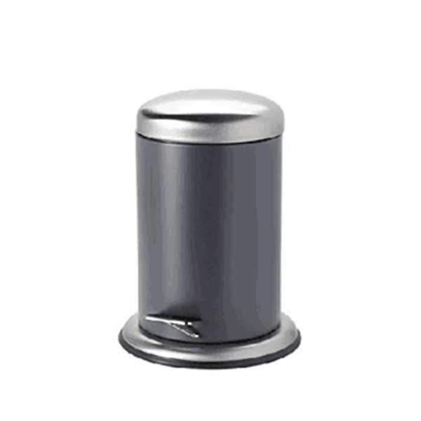 5L Dome Lid Steel Base Pedal Bin