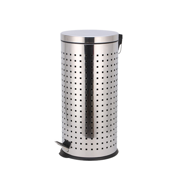 3/5/12/20/30L Square Hole Round Pedal Bin