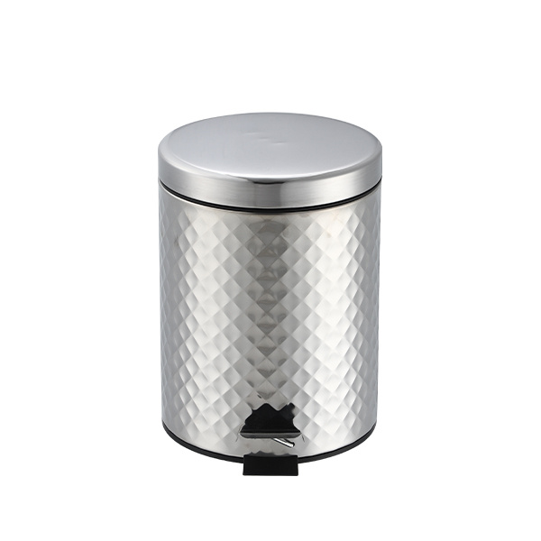 5L Squre Vein Pedal Bin