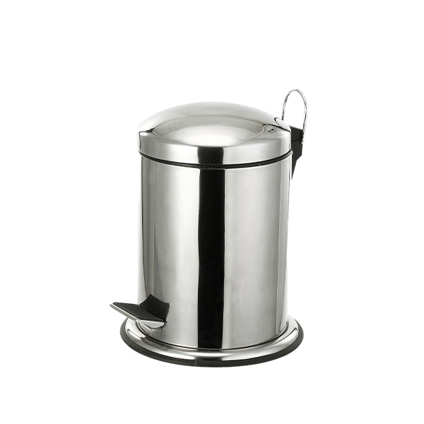 5L Dome Lid Steel Base Pedal Bin