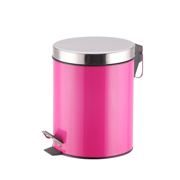 5L Round Color Pedal Bin