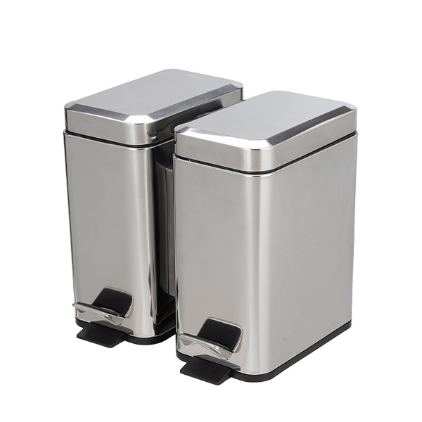 Double 5L Recycle Pedal Bin