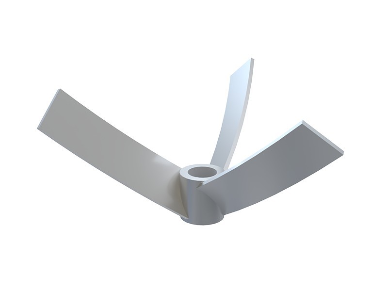 ZPS three-leaf cone bottom arc blade impeller ZPS three-leaf cone bottom arc blade impeller