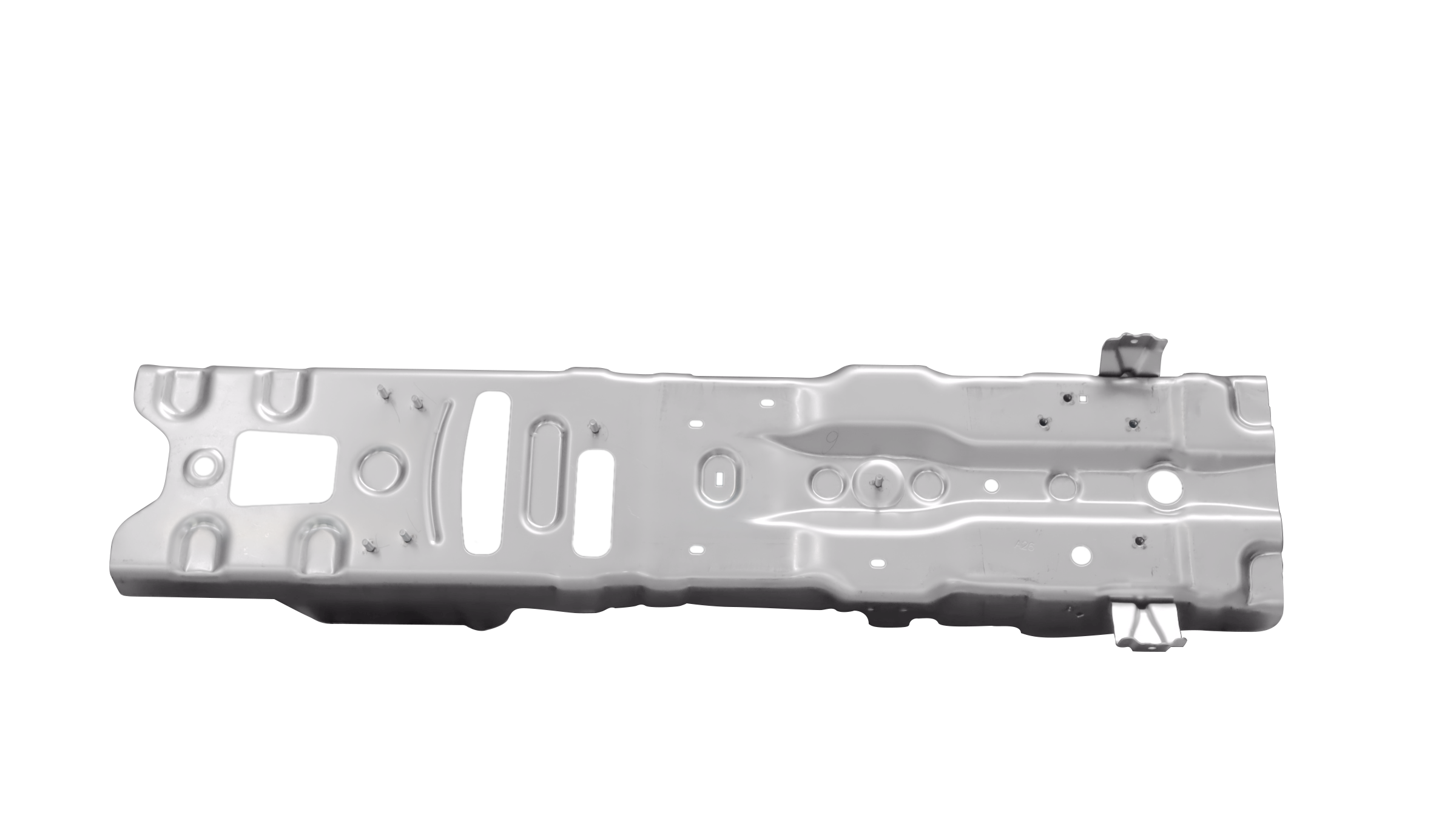 Center channel stiffening plate assembly Center channel stiffening plate assembly