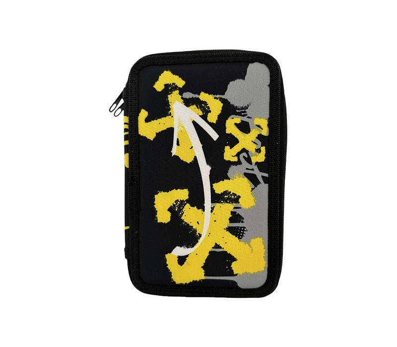 THREE ZIPPER PENCIL CASE