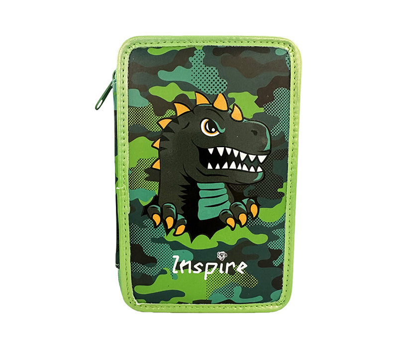 HIGH QUALITY THREE ZIPPER PENCIL CASE
