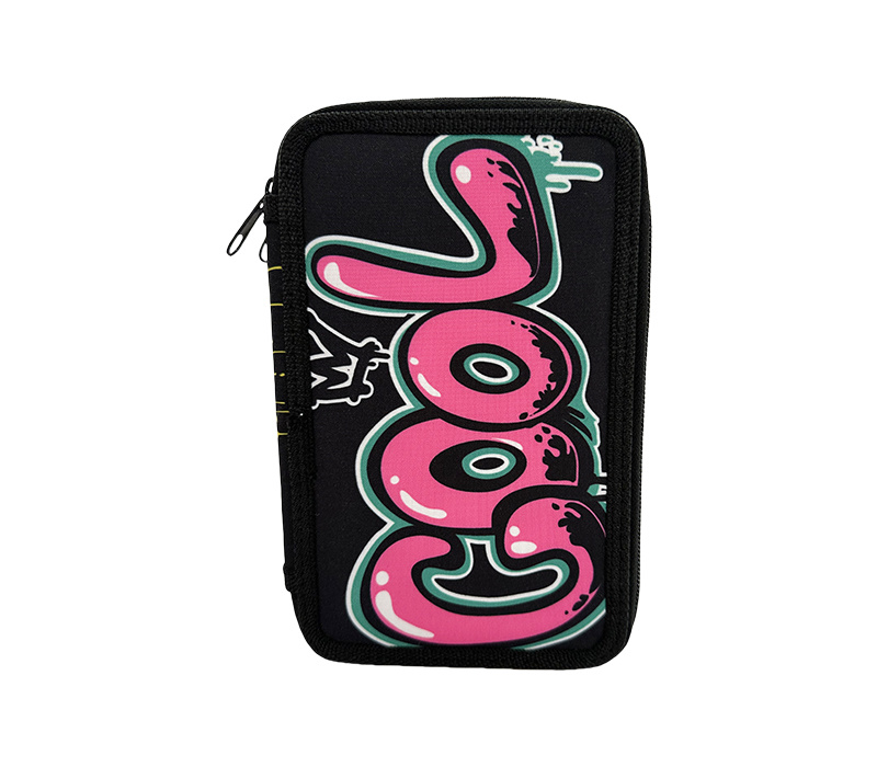 TWO ZIPPER PENCIL CASE
