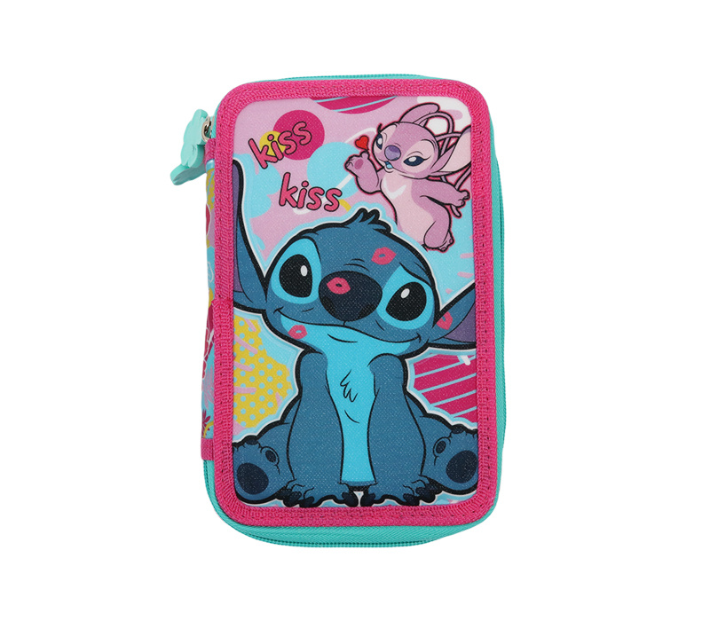 HIGH QUALITY THREE ZIPPER PENCIL CASE
