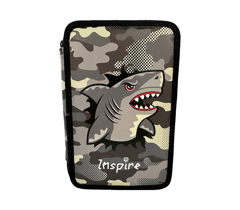 HIGH QUALITY TWO ZIPPER PENCIL CASE