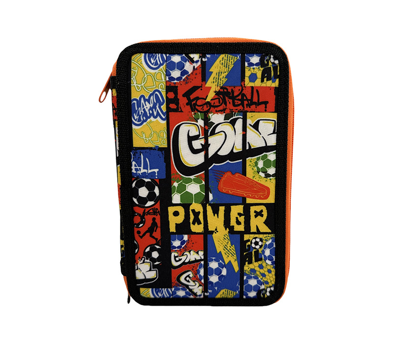 TWO ZIPPER PENCIL CASE