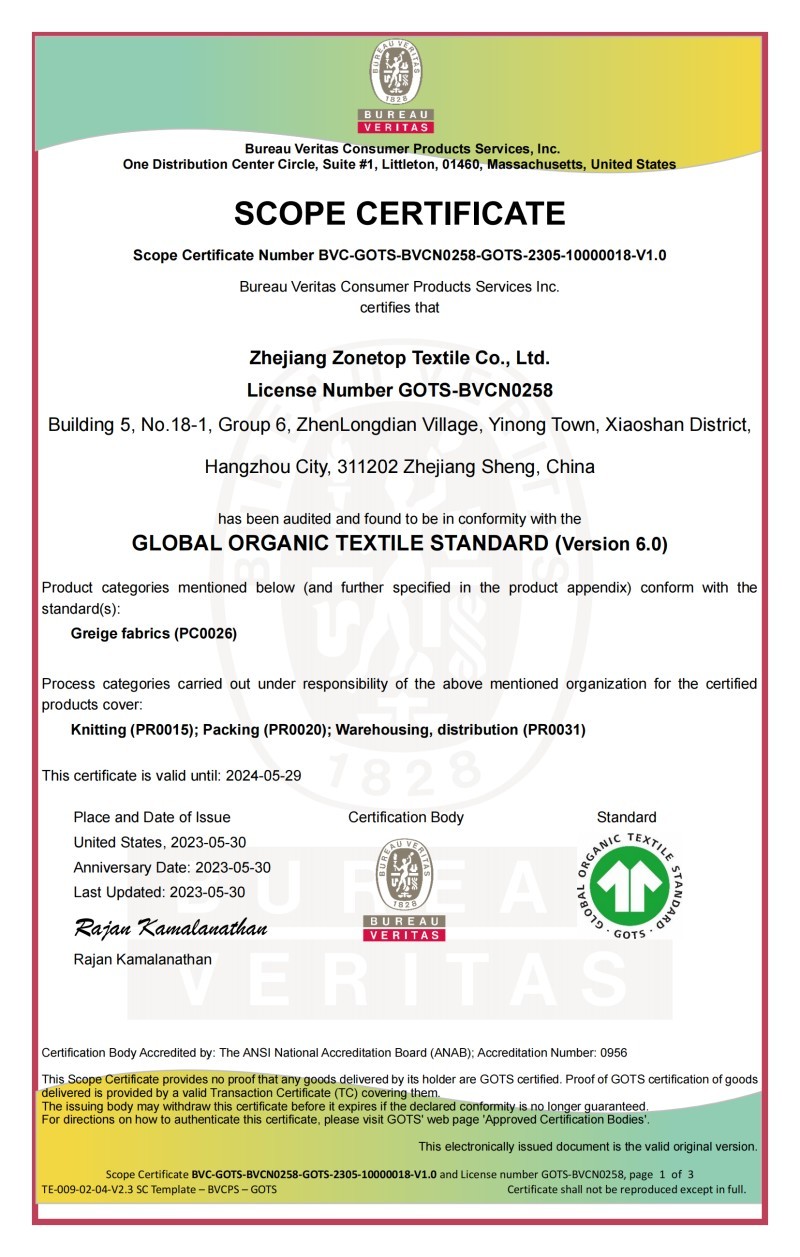 Scope Certificate_GOTS6.0