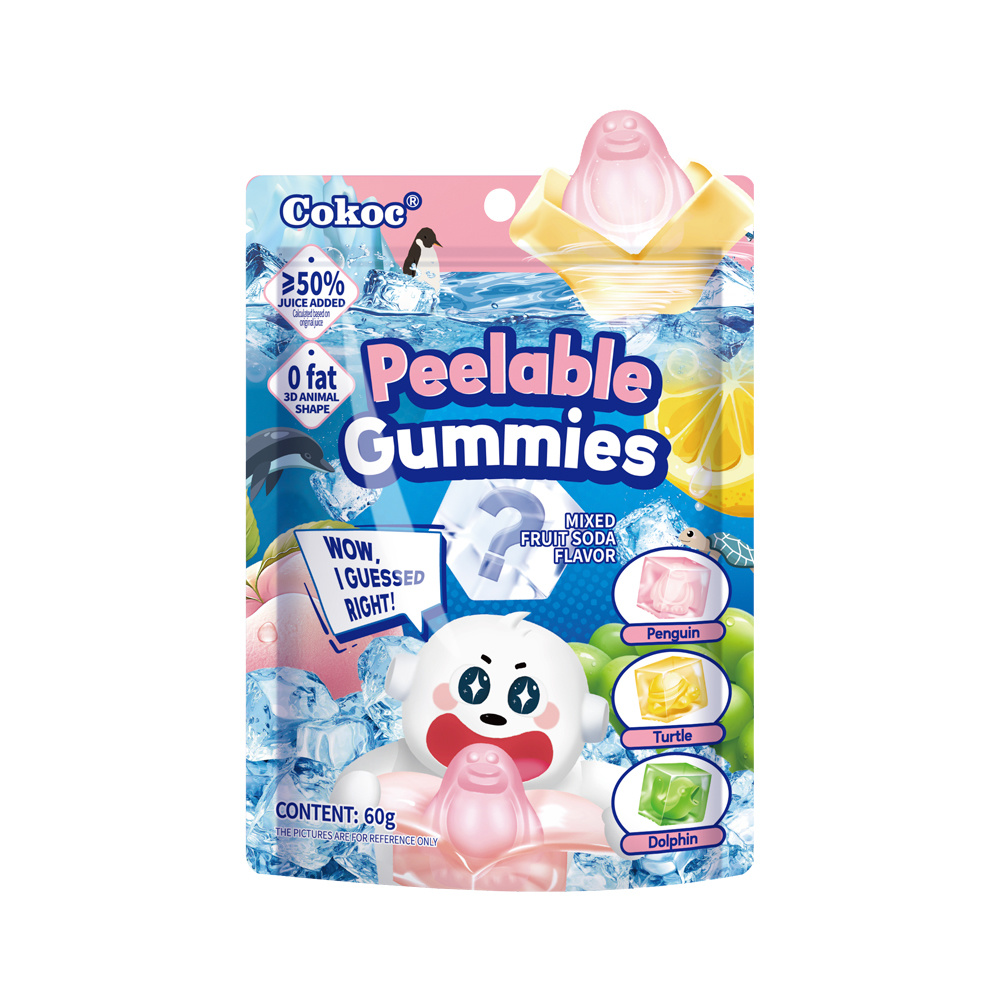 COKOC Peelable Gummies Mixed Fruit Soda Flavor