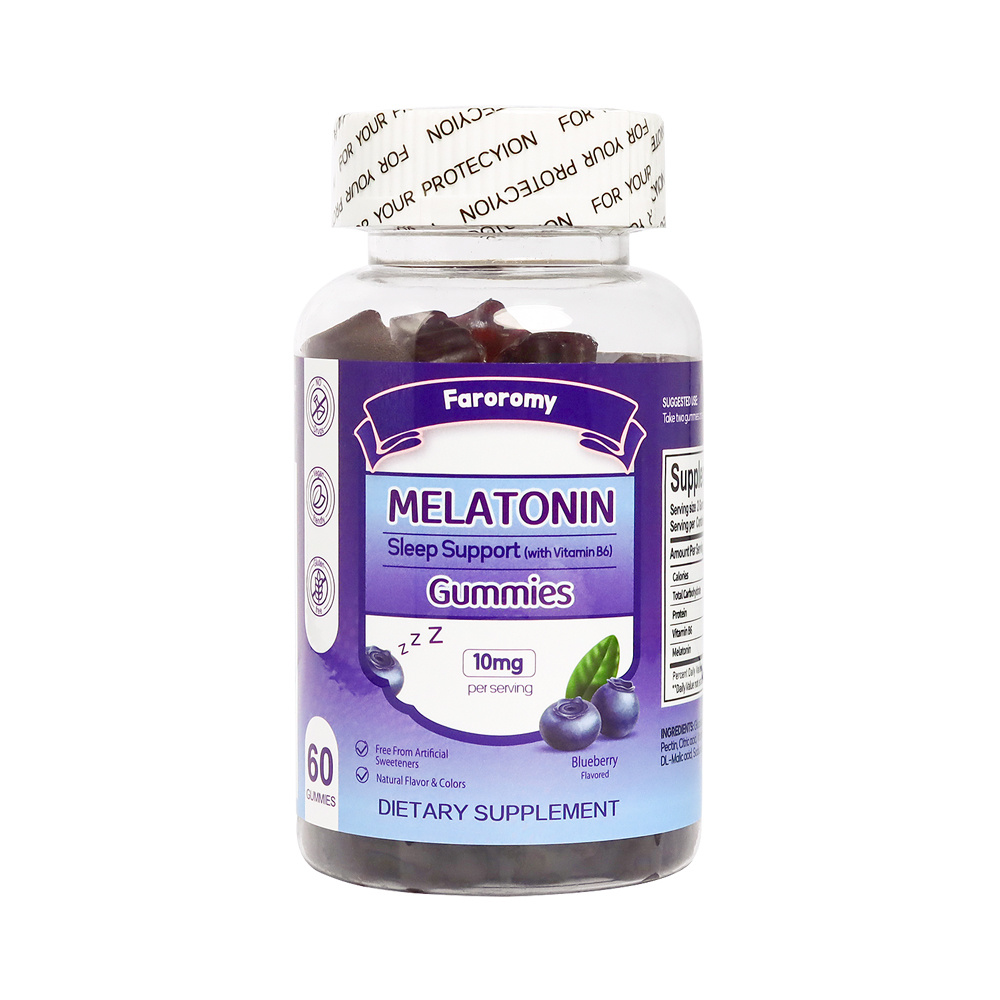 Sleep Melatonin Gummies for Adults,10mg Melatonin Sleeping Supplement, Blueberry Flavored Gummy, 60 Count