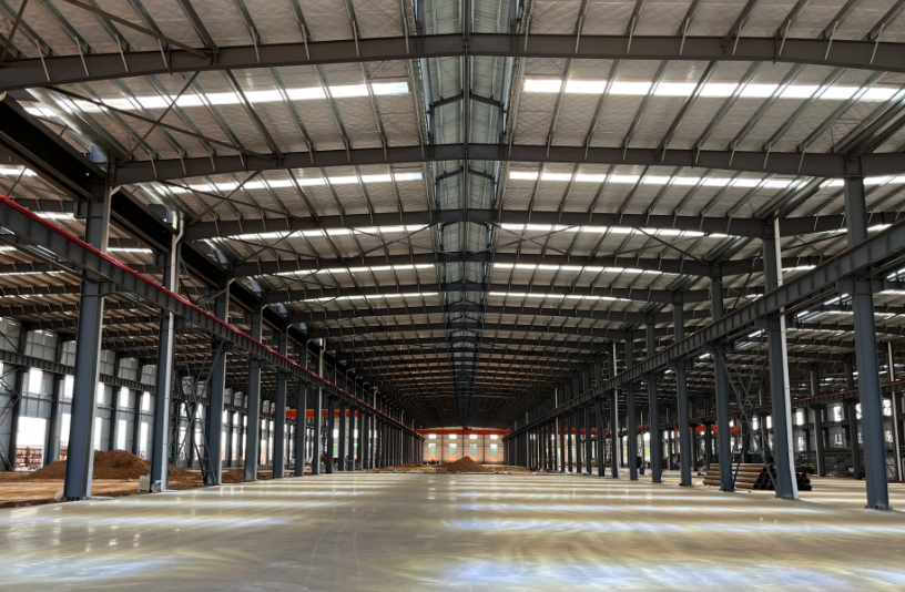 Heavy factory steel structure