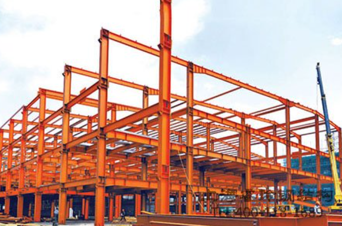 What are the components of a steel structure?