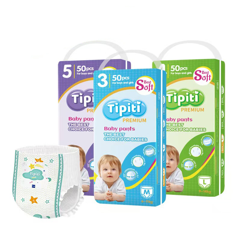 Hot Sell Factory Comfort Training Baby Pants Diaper Printed Cheap Price Baby Pull Up Diaper