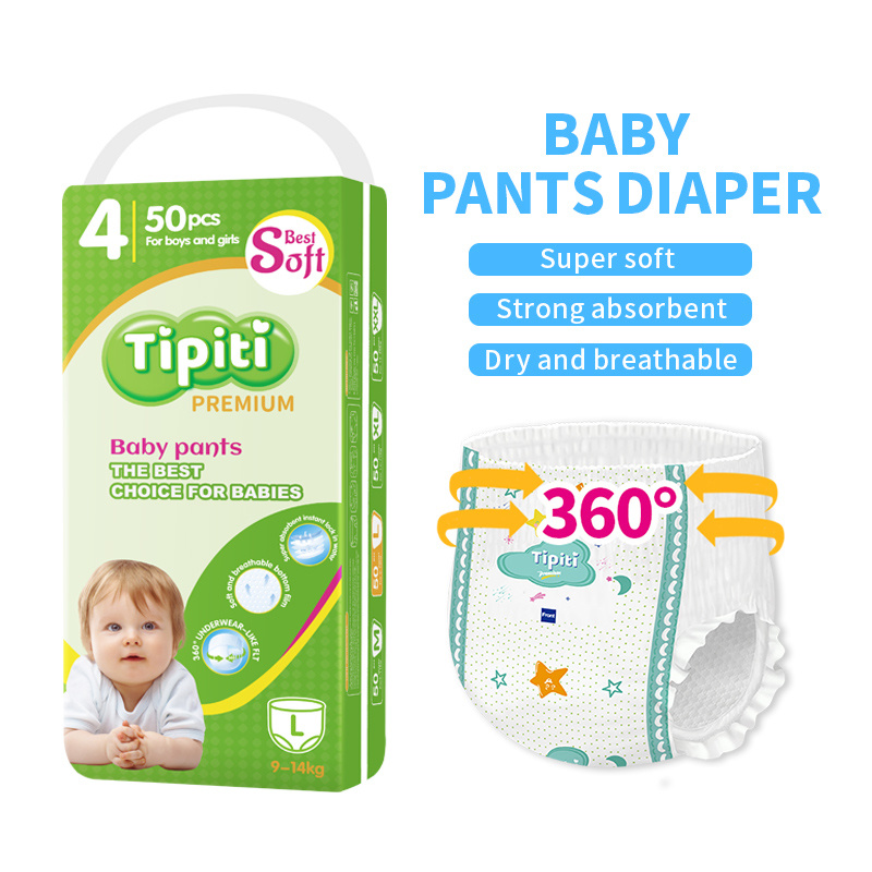 Comfortable Diaper Pants Wholesale OEM Service Ultra Soft Nonwoven Baby Pull Up Diaper