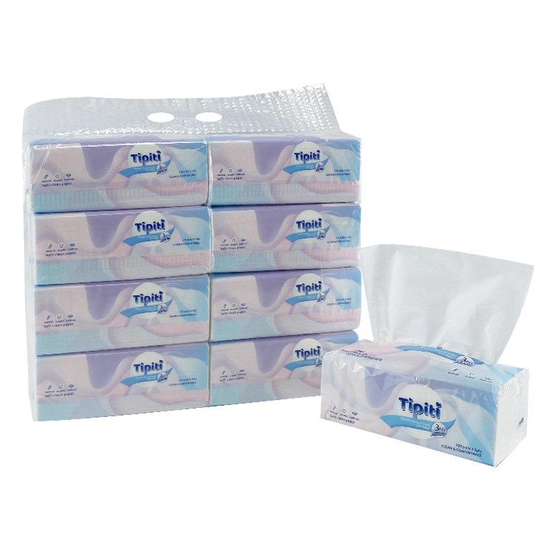Wholesale Ultra Soft Hotel Use Face Tissue Paper OEM Non Fluorescent Facial Tissue Paper