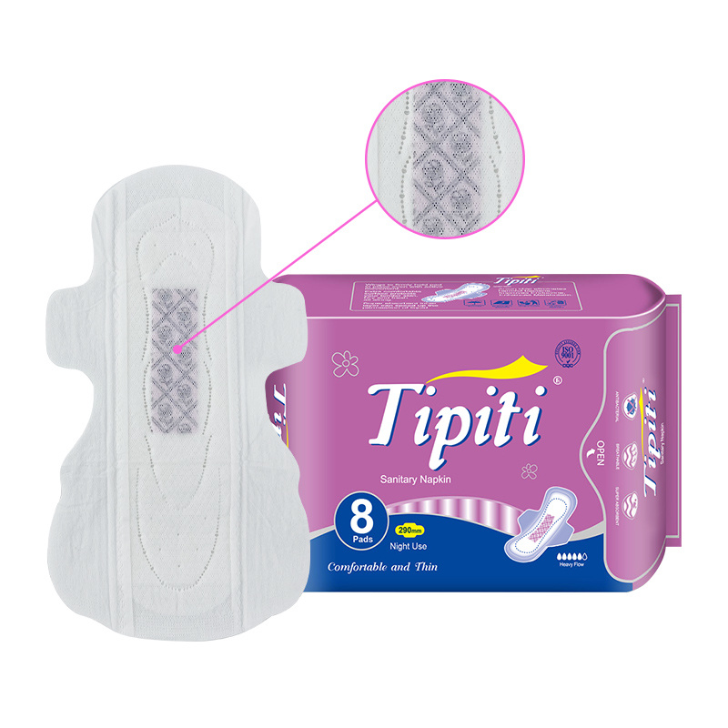 Premium Lady Sanitary Pads Towel Custom Ultra Soft 290mm Nonwoven Sanitary Napkin
