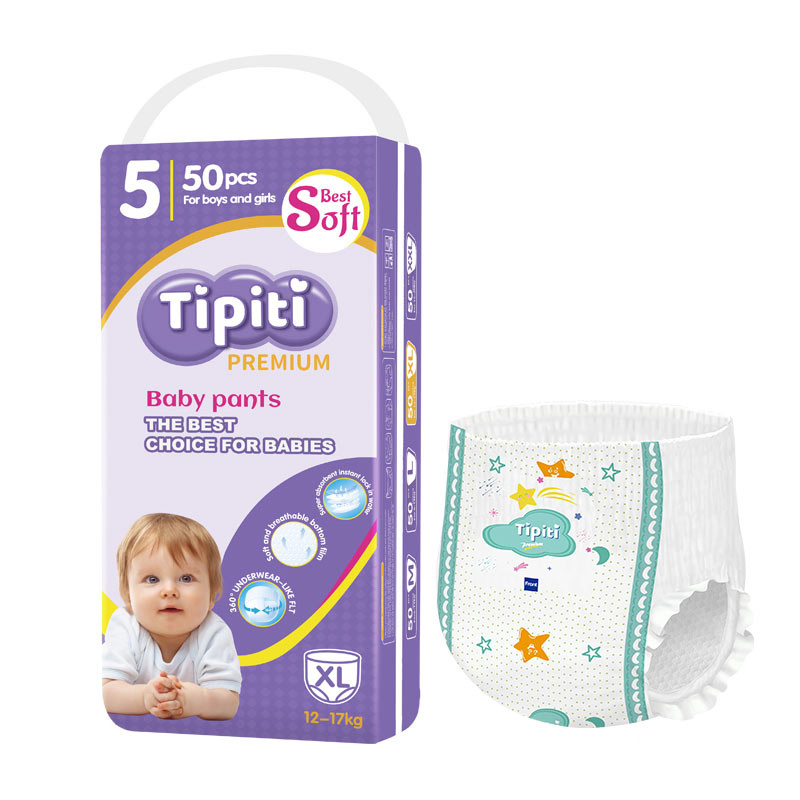 Newborn Disposable Soft Comfort Pull Up Baby Pants Diapers With Premium Elastic Waistband