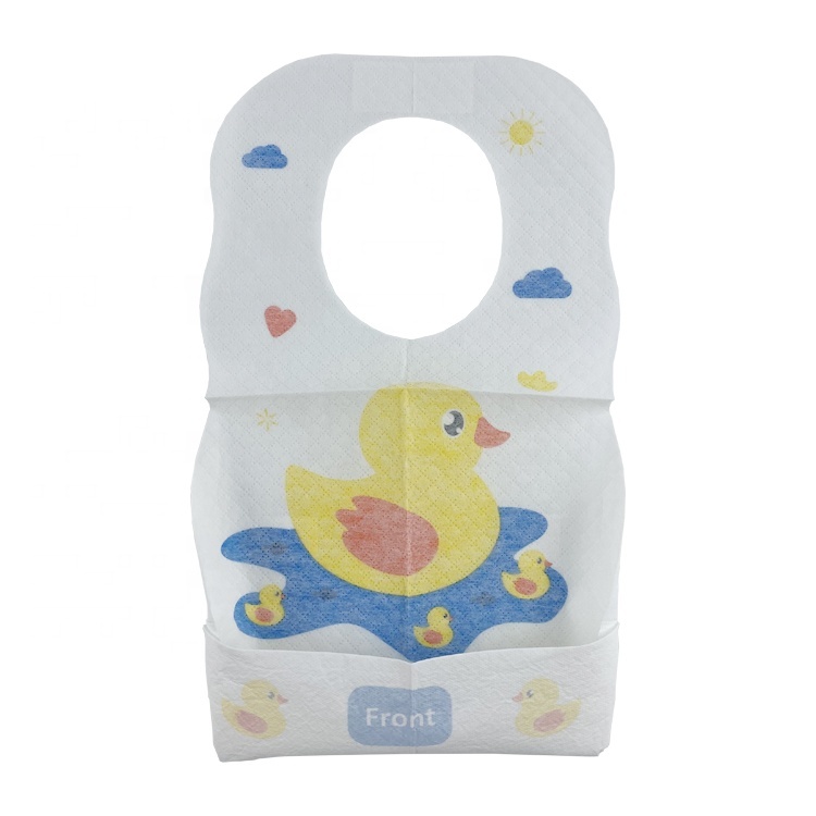 In Stock Fast Delivery Free Sample Factory Price Waterproof Custom Disposable Printed Baby Bibs