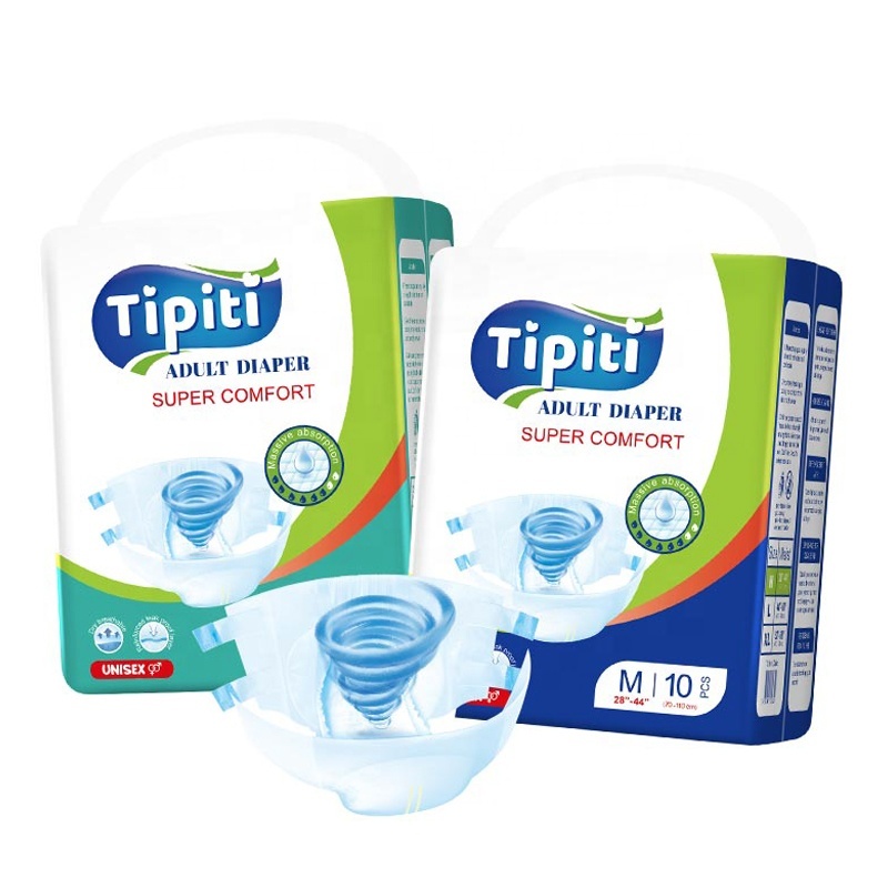 Hot Sale Unisex Incontinence Disposable Customized Elderly People Super Comfortable Thick Adult Diaper