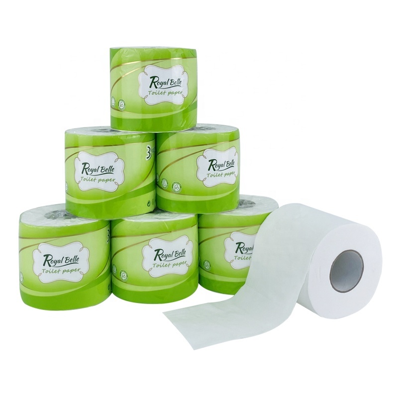 China 3ply Toilet Paper Wholesale Super Soft Absorbent Toilet Tissue Paper Roll for Bathroom