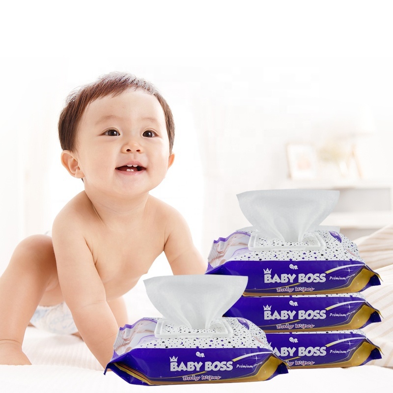 Professional Wholesale Soft Quality Nonwoven Cotton Disposable Baby Wet Wipes Private Label