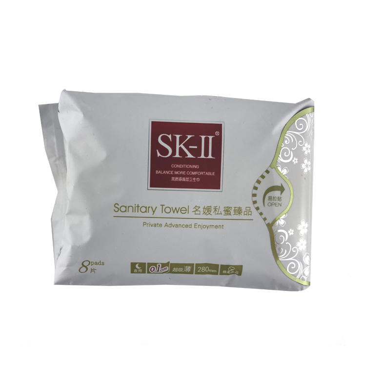 Wholesale Free Sample Super Absorbency Strip Anion Sanitary Napkin