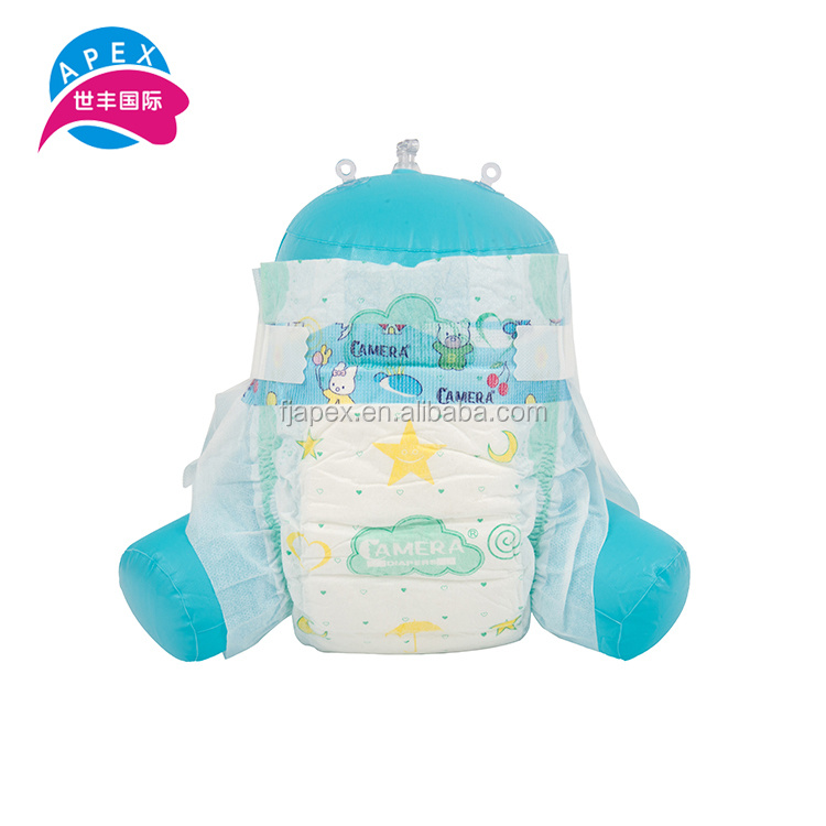 Various size soft breathable cloth like back sheet dry first wholesale baby diapers