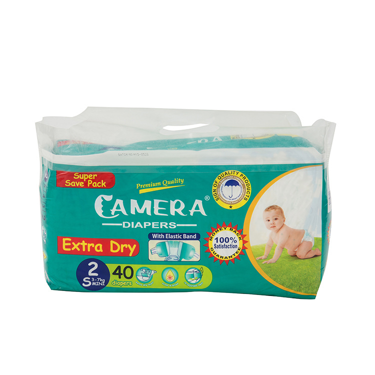 New printed cute package non woven fabric soft breathable cheap diapers in bulk