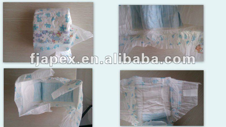 Free sample breathable non woven fabric disposable baby diaper