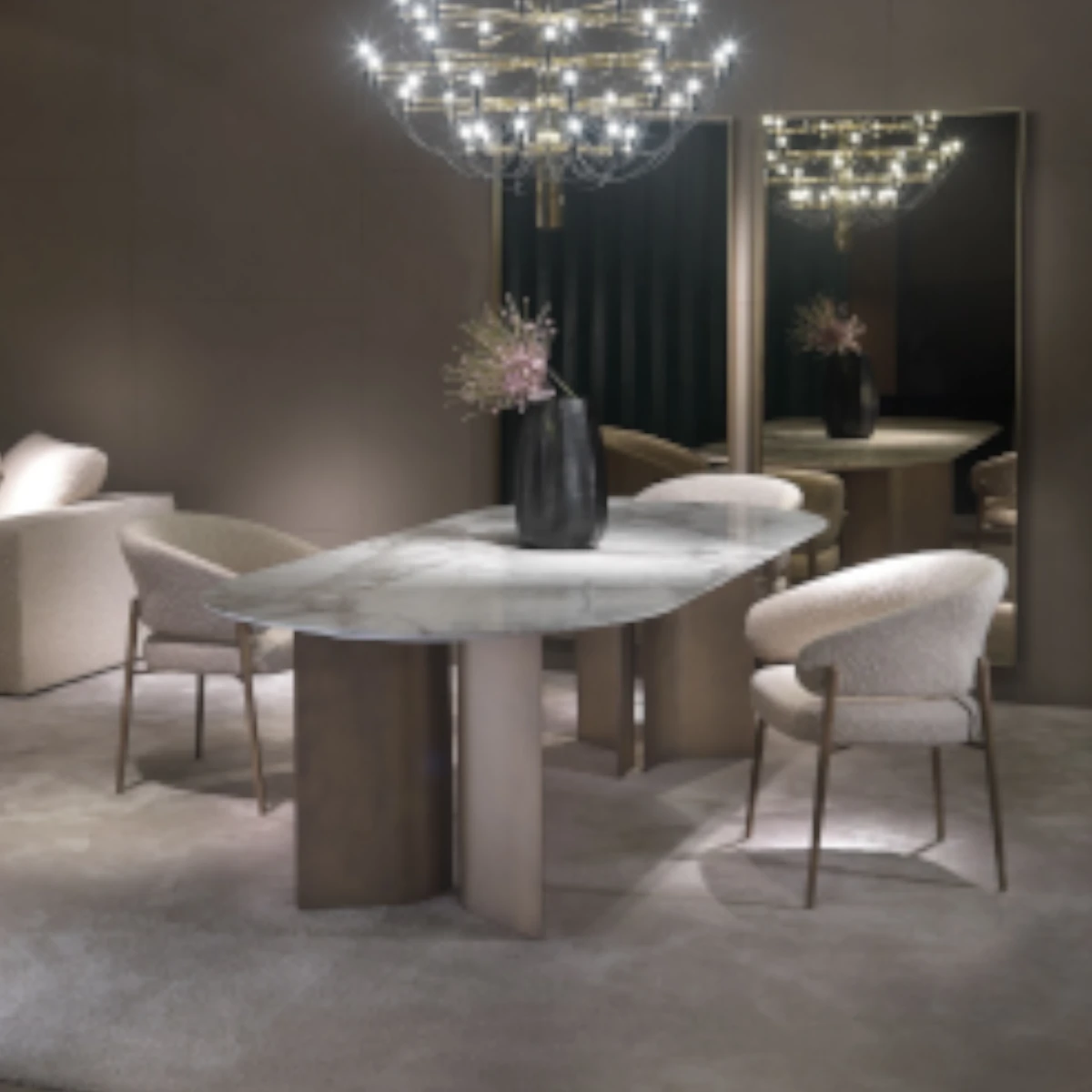 Wooden Dining Table and Chairs Set