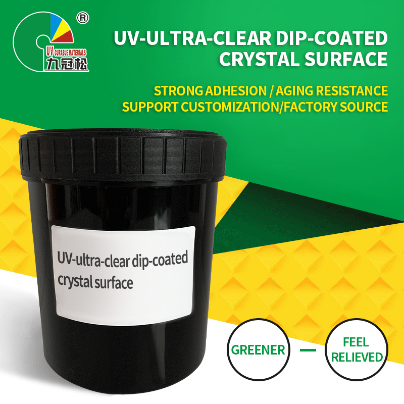 UV-ultra-clear dip-coated crystal surface