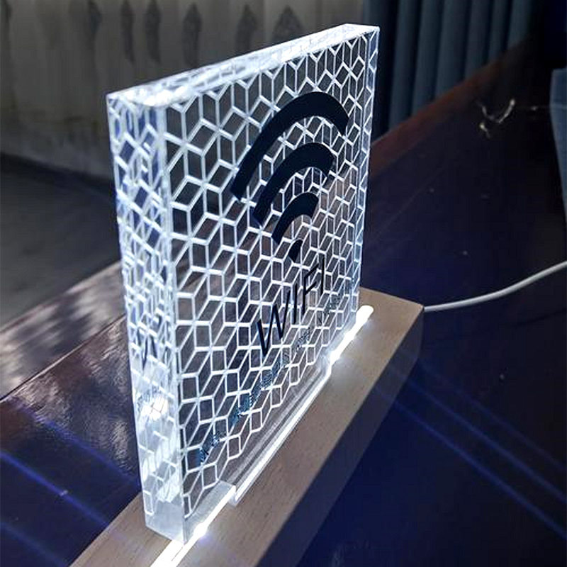 Acrylic table card