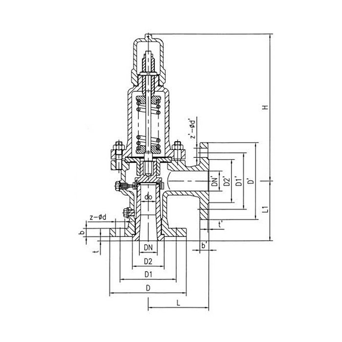A41C Type Pound-grade Low Lift Spring Loaded Safety Valve