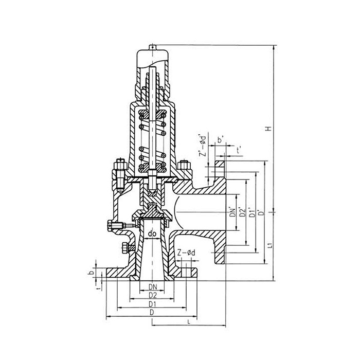A42C Type Pound-grade Full Lift Spring Loaded Safety Valve