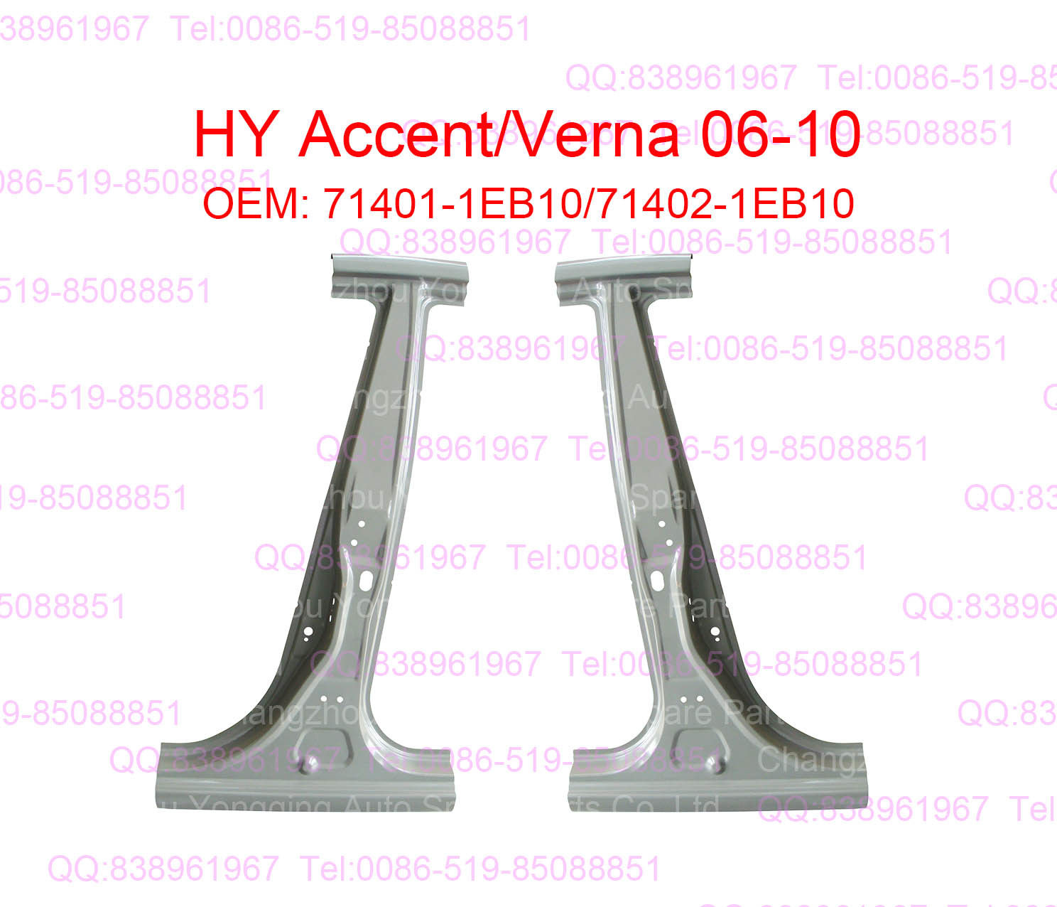 HY Accent 06-10 71401-1EB10 71402-1EB10 Pillar B