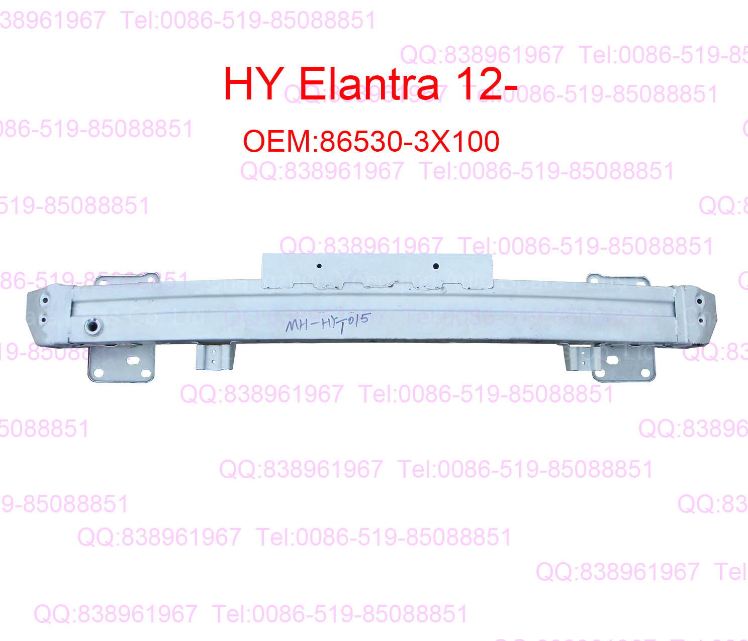 HY Elantra 12- 86530-3x100 Front Bumper Support