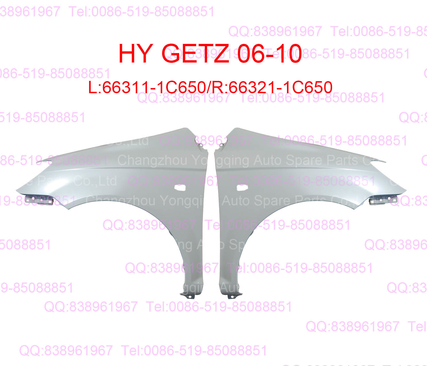 HY Getz 06-10 66311-1C650 66321-1C650 Front fender