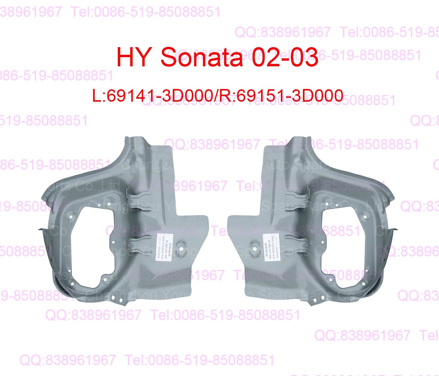 sonata 02-03 69141-3D000 69151-3D000 tail lamp case