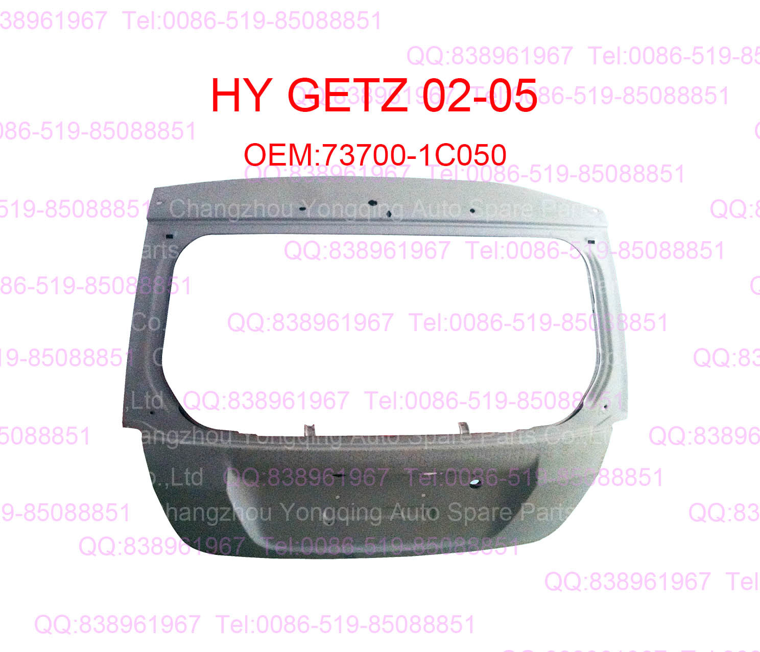 HY GETZ 02-05 73700-1c050 TAIL DOOR