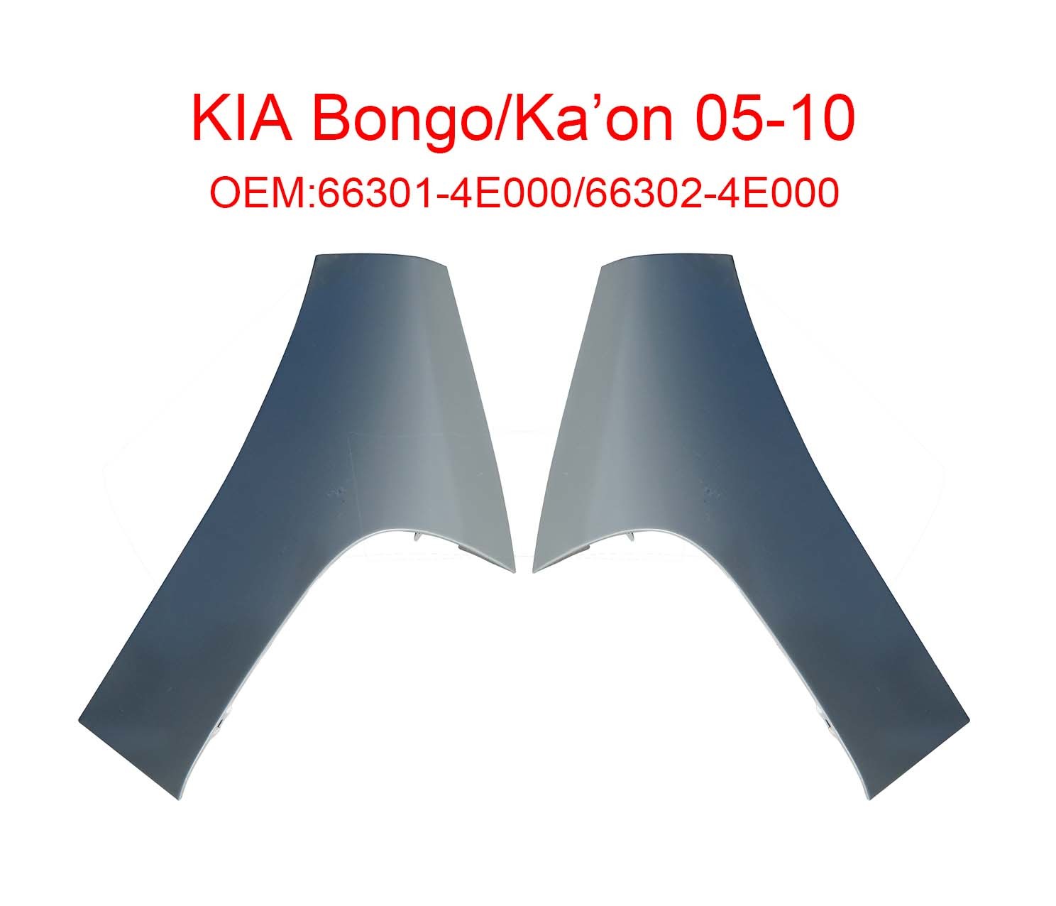 Kia Bongo 05-10 66301-4E000 66302-4E000 Front Fender